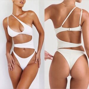 House of CB White One Piece Swimsuit